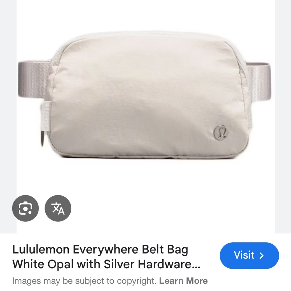 lululemon athletica Everywhere Belt Bag - White Opal